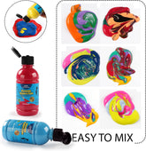 18 Tempera Paint Squeeze Bottles - 250 ml